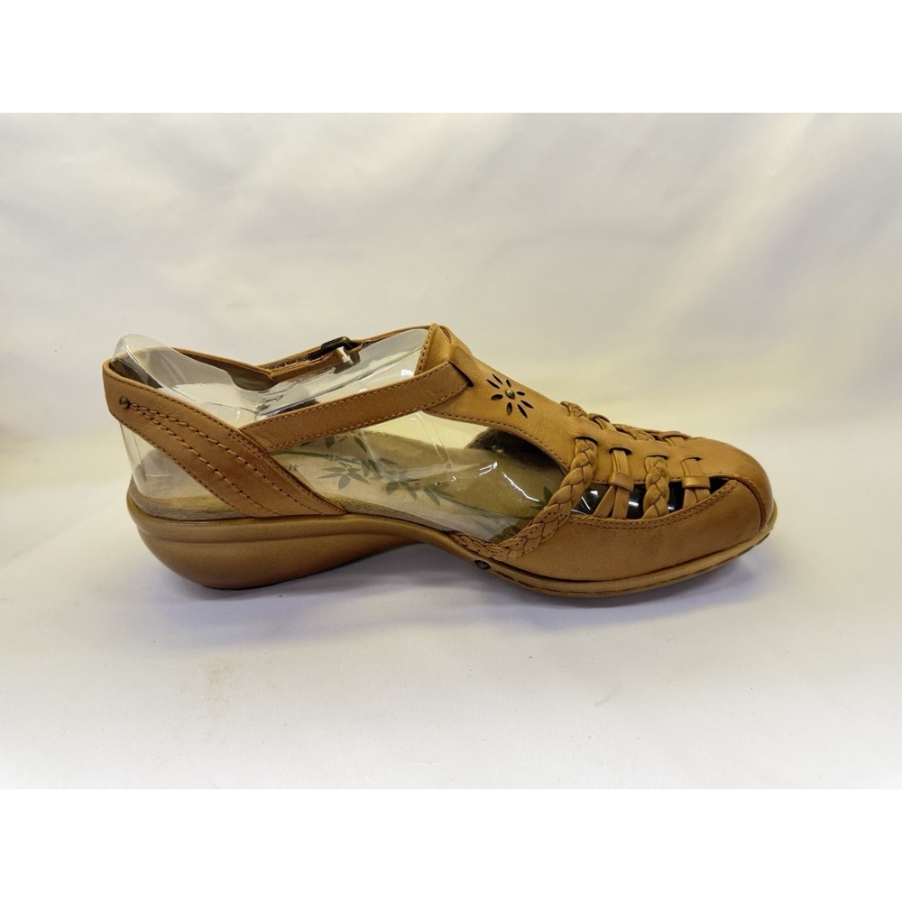 Easy Spirit Espedrine Sandals Tan T-Strap Low Heel Women's Size 7M - Picture 7 of 13